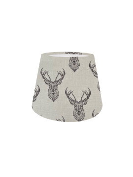 Natural Grey Stag EMPIRE Lampshade, Insect, Yellow Shade Design