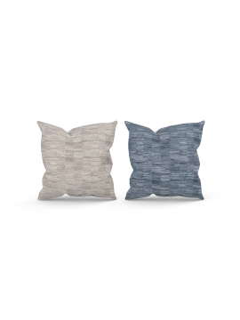 Filled Honshu Lake Blue or Pampas Cushion