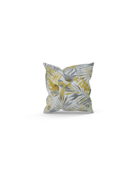 43cm x 43cm  Filled Cushion Makati Ochre Yellow