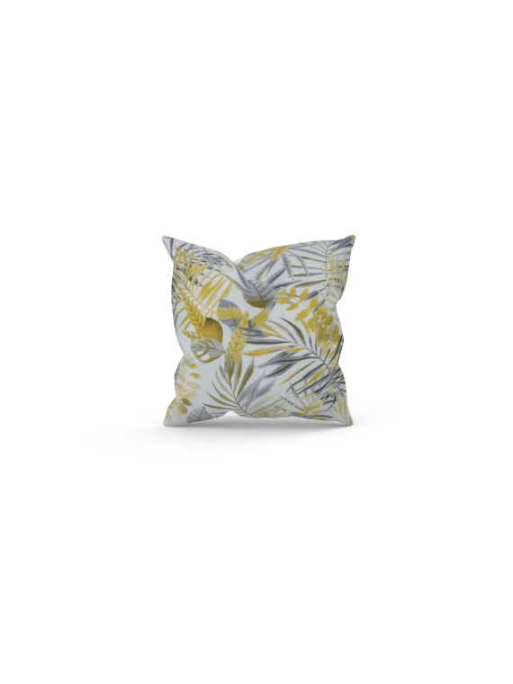 43cm x 43cm  Filled Cushion Makati Ochre Yellow