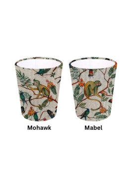 Exotic Jungle Mohawk or Mabel Monkey Tropical Themed Decorative Waste Paper Bin