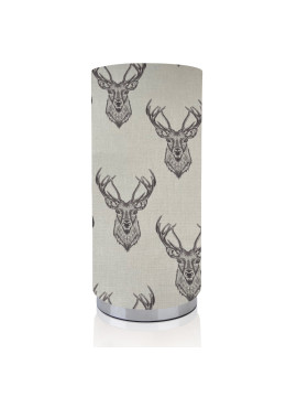 Natural Grey Stag Pad Lamp
