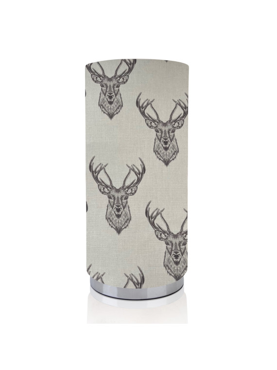 Natural Grey Stag Pad Lamp