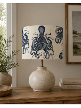 Octopus Drum  Lampshade, Ceiling Pendant, Table Lamp