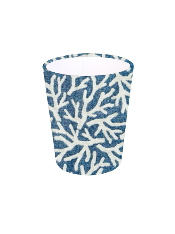 Denim Reef Blue Decorative Waste Bin
