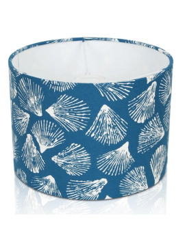 Sandbanks Sea shells on Ocean Blue Design drum Lampshade