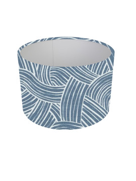 Ocean denim wave Drum Lampshade, Ceiling Pendant, Table Lamp