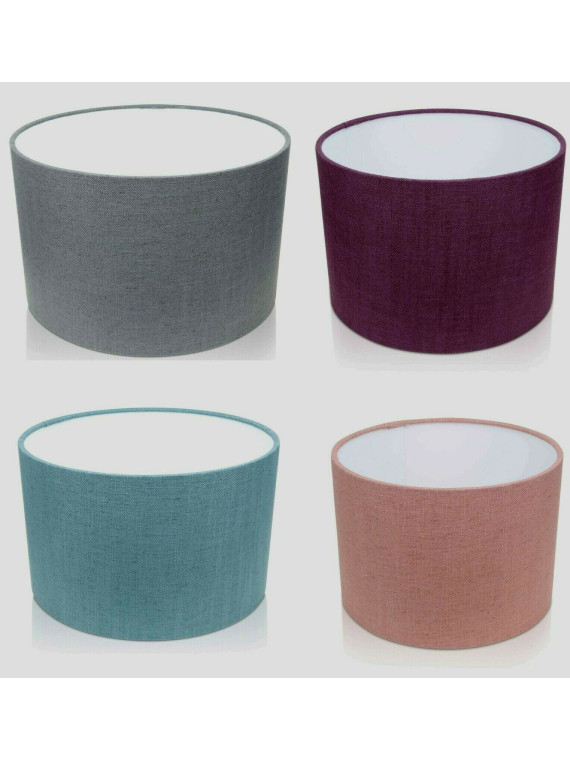 Florenza Linen style drum lampshade, Ceiling Light or Table Lamp