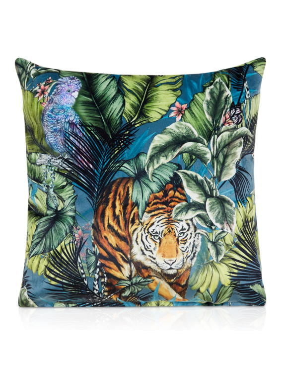 Prestigious Bengal Tiger Soft Velvet Filled Cushion
