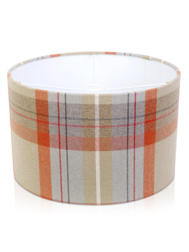 Prestigious Cairngorm Autumn Tartan Drum  Lampshade