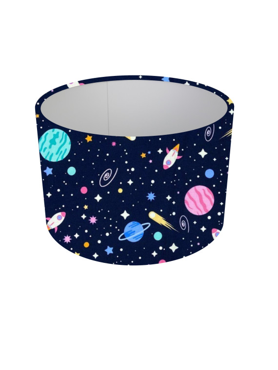 Navy Space Rocket drum Lampshade , Ceiling Light , Table Lamp