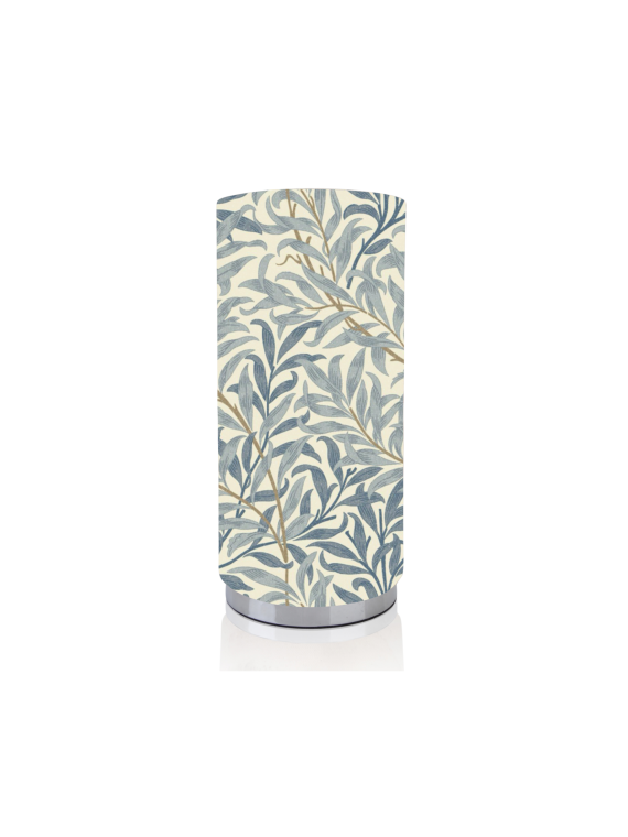 William Bough Sage or Azure Chrome Base Pad Lamp