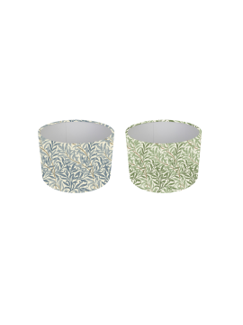 William Bough Sage or Azure Drum Lampshade ceiling shade