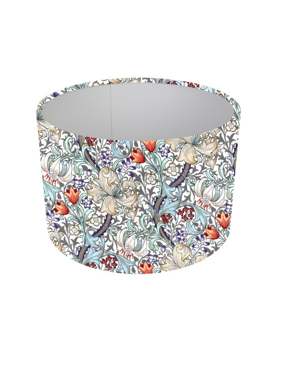 William Morris Golden Lily Drum Lampshade  Table or Ceiling shade