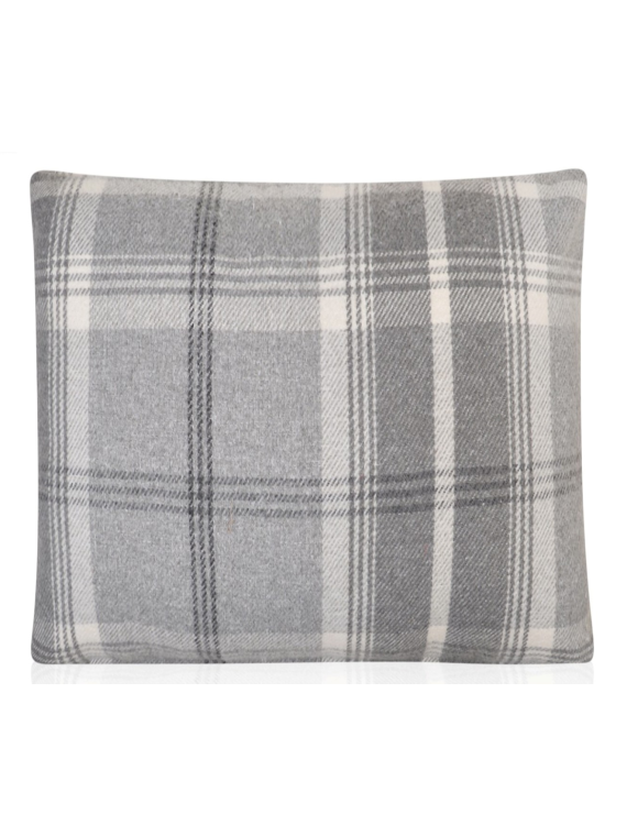 Balmoral Grey Tartan / check / tweed  Filled Cushion